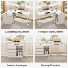 L-Shaped Computer Desk with Drawers & Shelves - Thumbnail Image 2