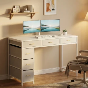 47 Inch Computer Desk with 6 Drawers
