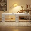 47 Inch Computer Desk with 6 Drawers - Thumbnail Image 3