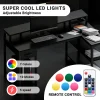 39 Inch L Shaped Gaming Desk with Power Strip - Thumbnail Image 2