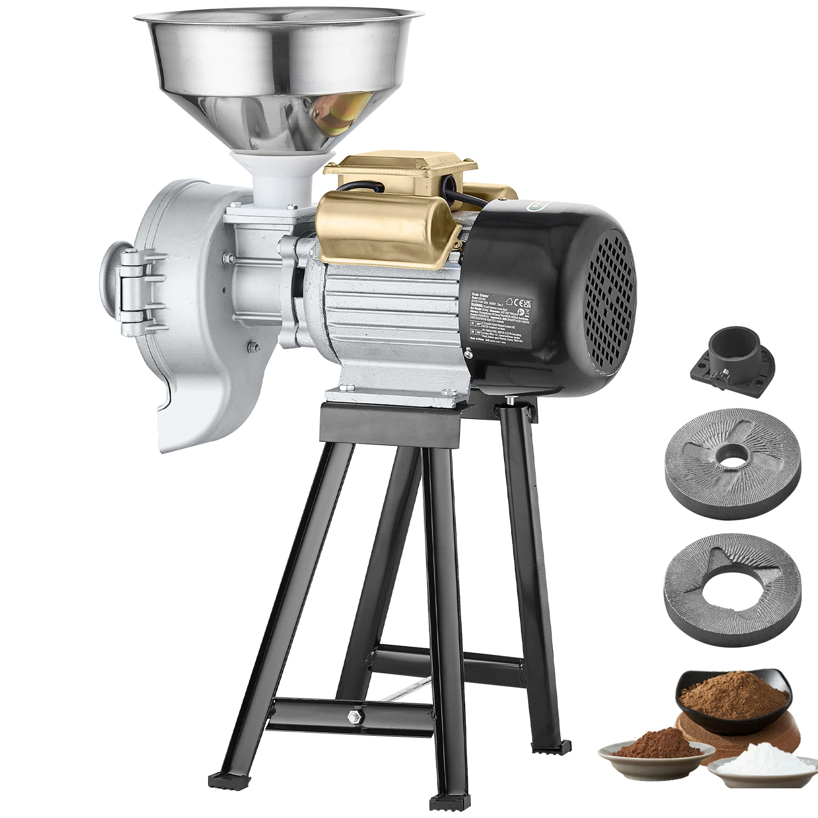 Electric Grain Mill Grinder 3000W Grinders - Image 1