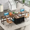 L Shaped Computer Desk with Storage Drawers - Thumbnail Image 1