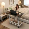 Adjustable Height Mobile Laptop Desk with Wheels - Thumbnail Image 3