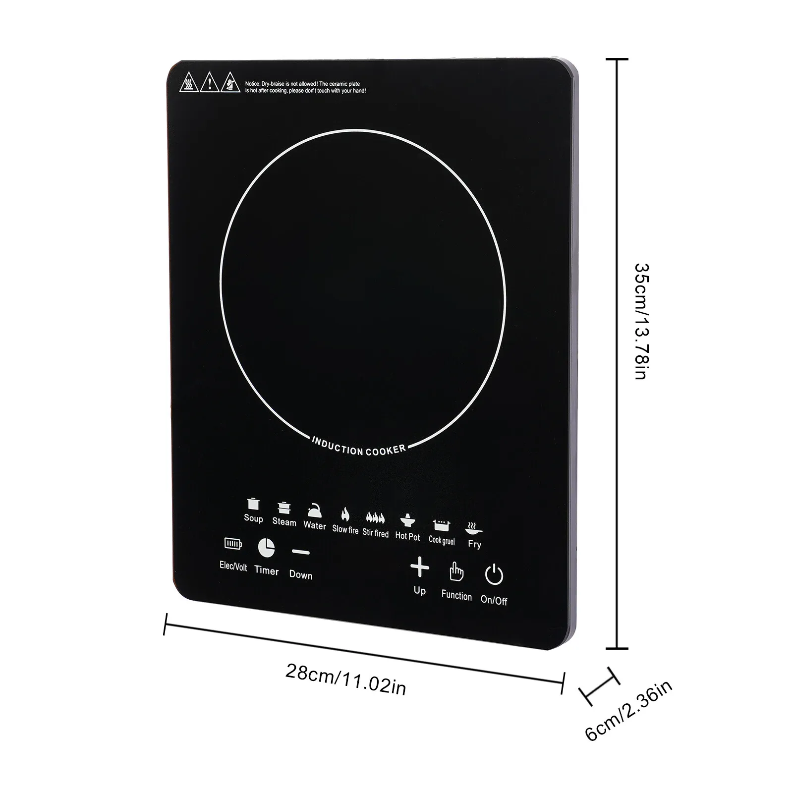 110V 750W Electric Induction Cooktop - Image 3