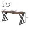 55 Inch Heavy Duty Writing Computer Desk - Thumbnail Image 1