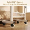 Adjustable Height Mobile Laptop Desk with Wheels - Thumbnail Image 2