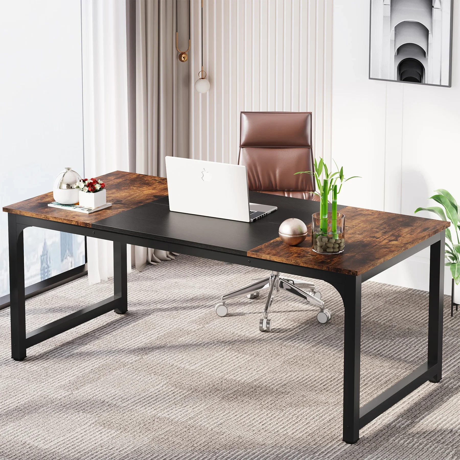 55 Inch Heavy Duty Writing Computer Desk - Image 1