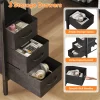 55 Inch L Shaped Desk with Shelf & Drawers - Thumbnail Image 4