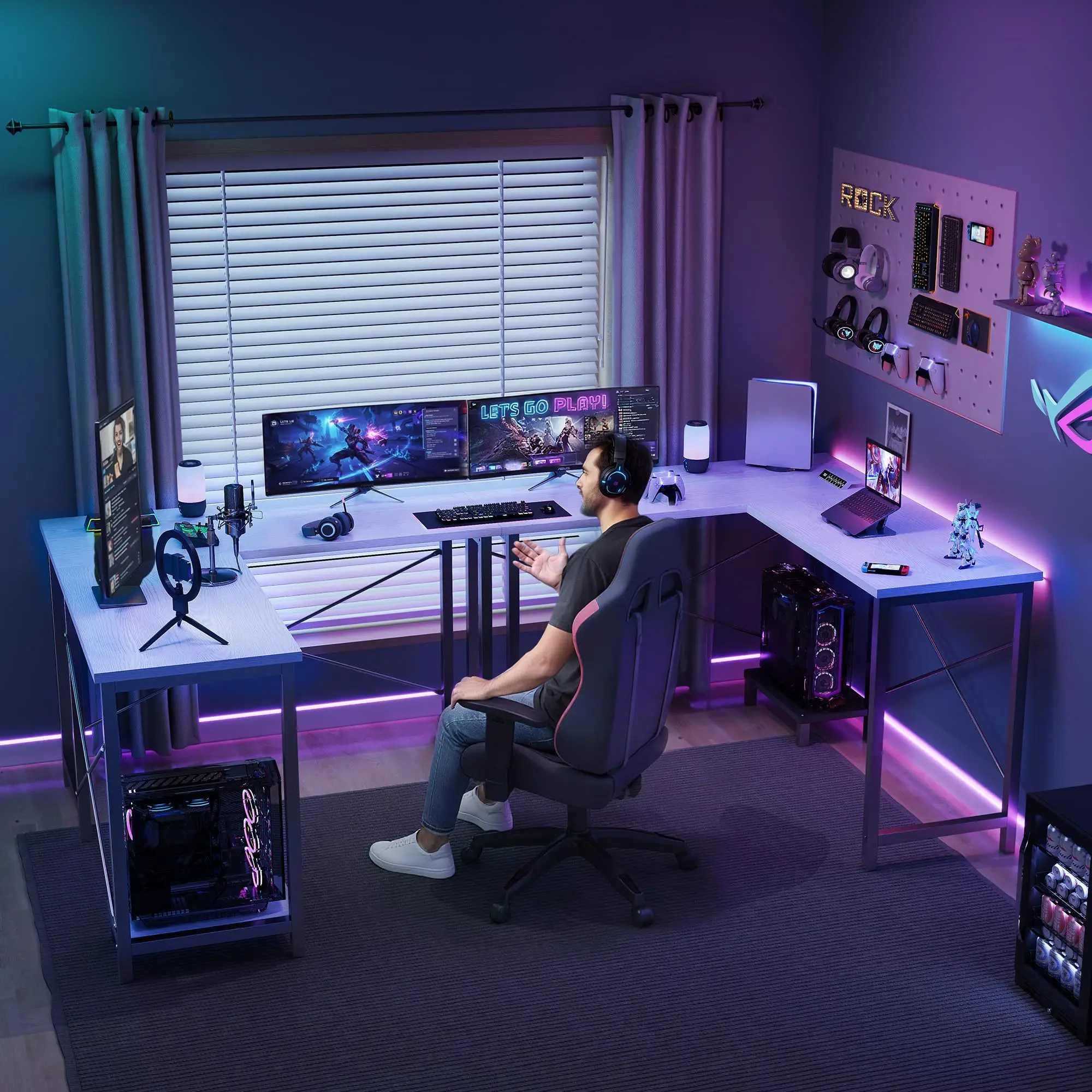 50 Inch L Shaped Desk Computer - Image 3